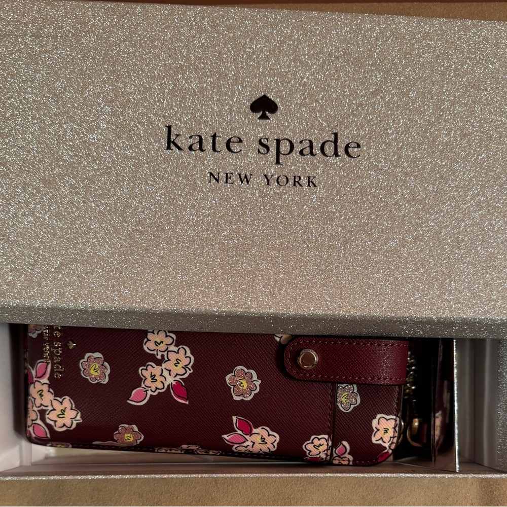 Kate Spade Floral North South Tab Cross Body Bag
